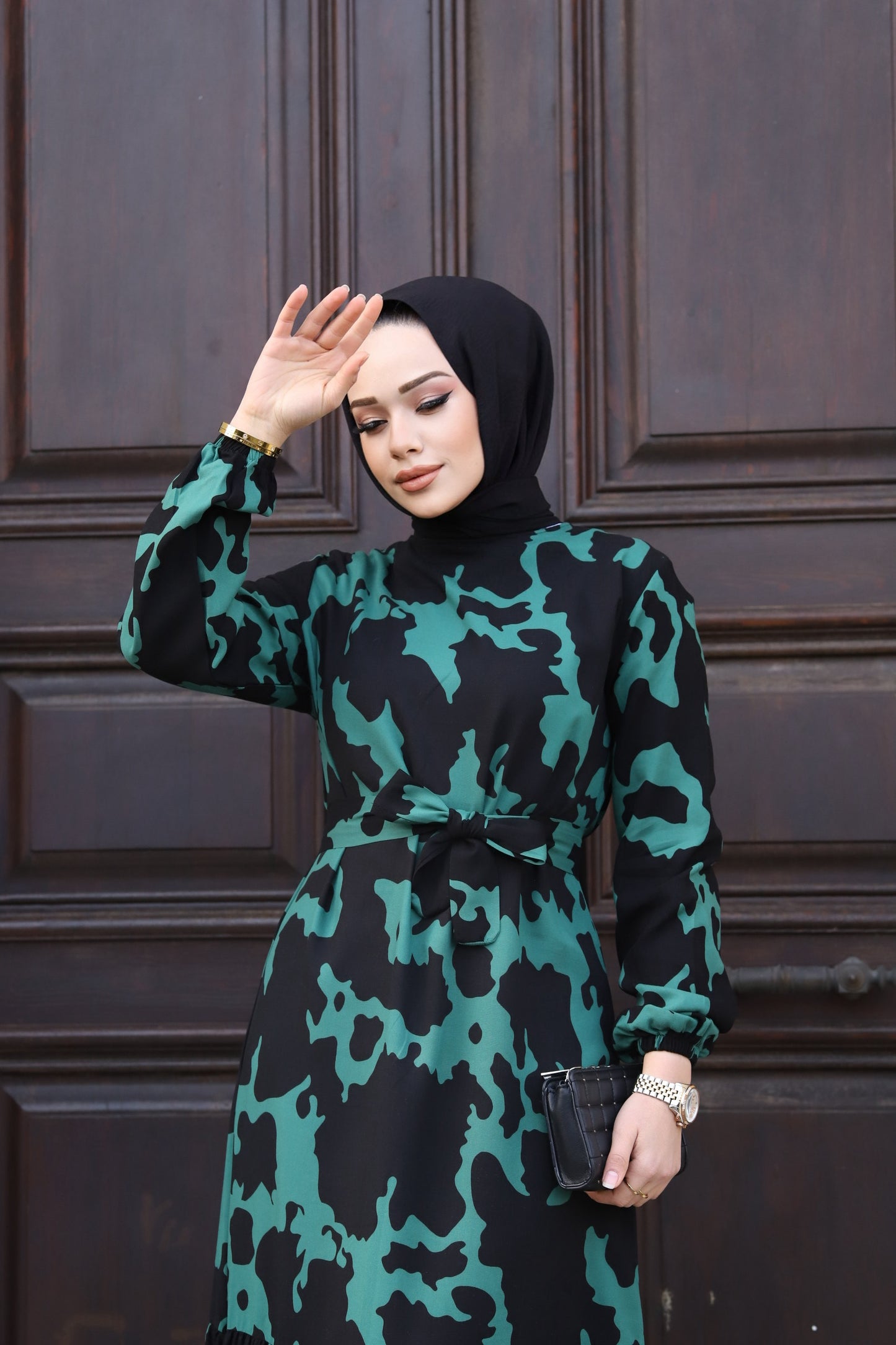 Modest Sahar Patterned Dress